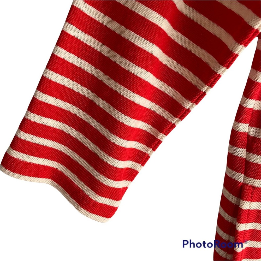 J.CREW Red & White 3/4 Sleeve Ladies Boat Neck Ladies Tunic Dress, M - Picture 6 of 8